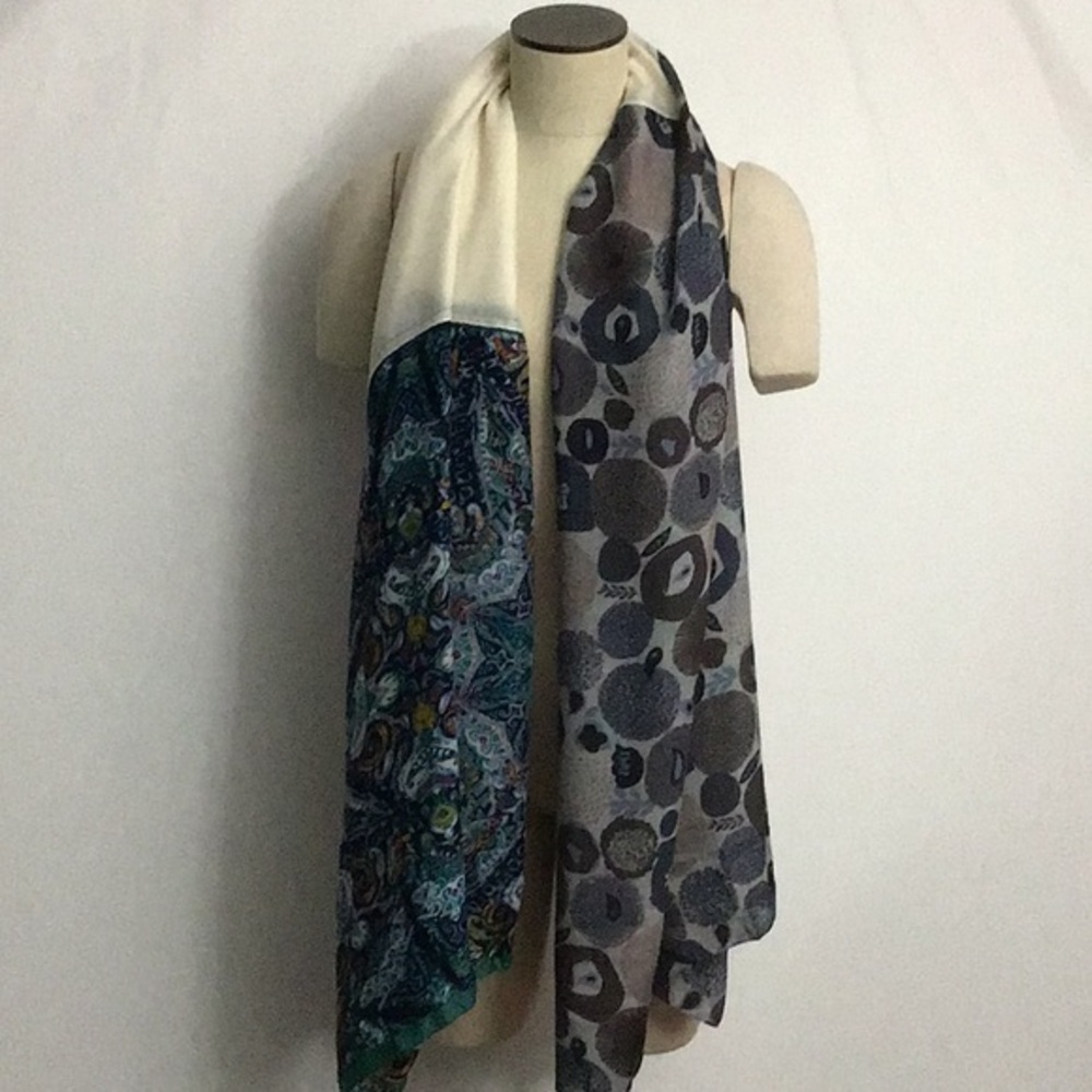 NWT F & F Italian 3- Pattern Mix Huge Shawl Scarf
